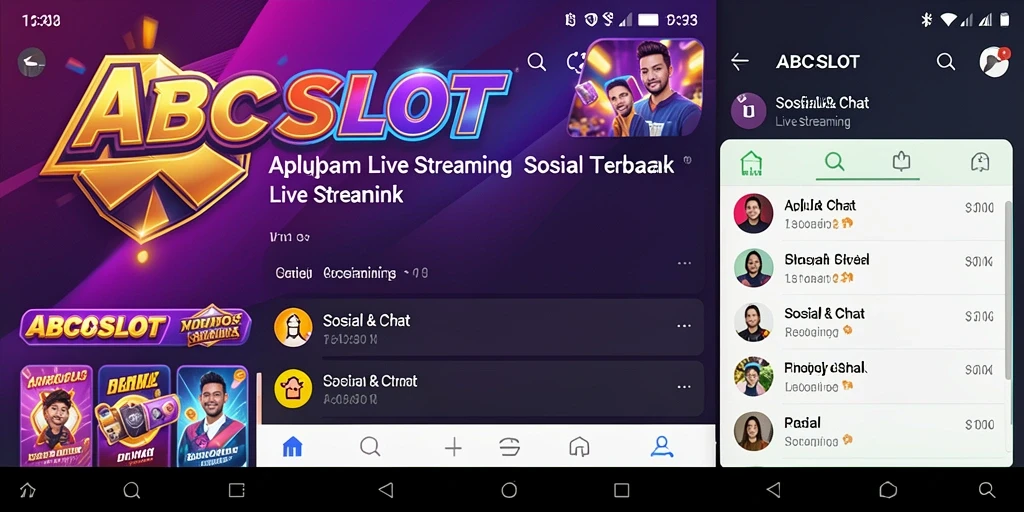Tampilan antarmuka ABCSLOT dengan fitur Live Streaming yang intuitif.