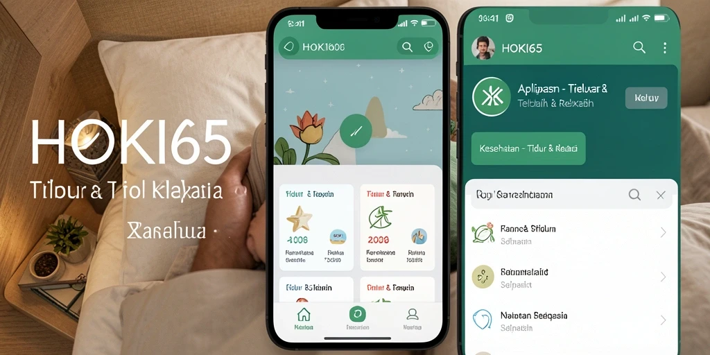 Antarmuka HOKI65 yang menenangkan dan fungsional untuk tidur yang berkualitas.
