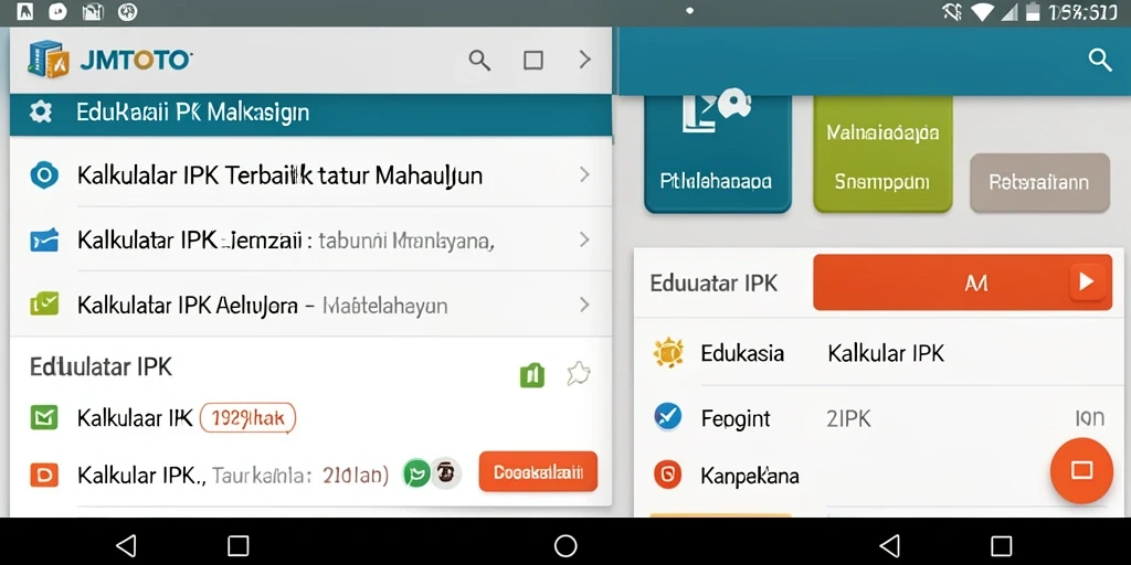 Antarmuka JMTOTO menampilkan kalkulator IPK yang sederhana dan intuitif.