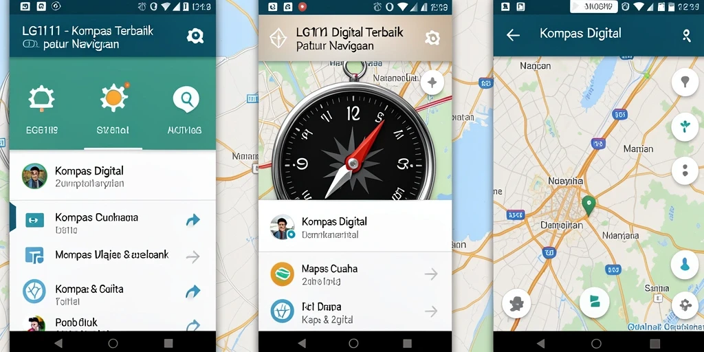 Screenshot utama LG111 menampilkan antarmuka Kompas Digital yang jelas dan informatif.