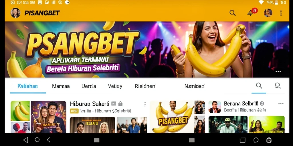 Tampilan antarmuka PISANGBET yang menarik dan informatif.