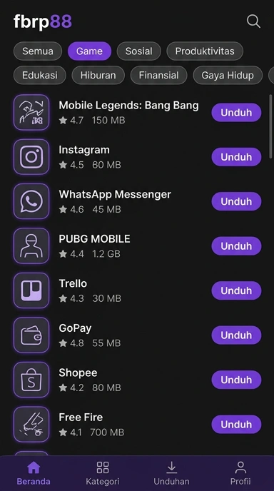 fbrp88 - Halaman Indeks Aplikasi Populer & Kanal Uji | Unduh dengan Mudah