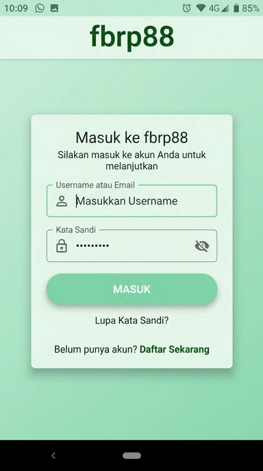 Masuk ke Akun fbrp88 di Android Anda